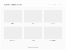 Tablet Screenshot of justinstephenson.net